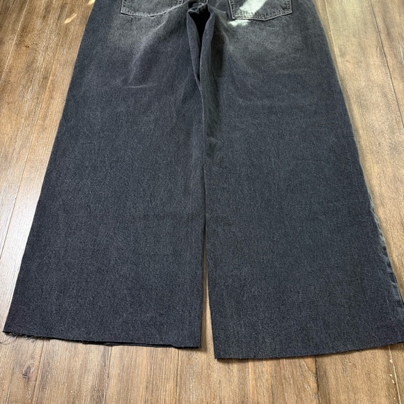 PACSUN CASEY LOW RISE BAGGY JEANS
31 Raw Hem Short 90s Y2K wide leg soft black - Picture 12 of 12